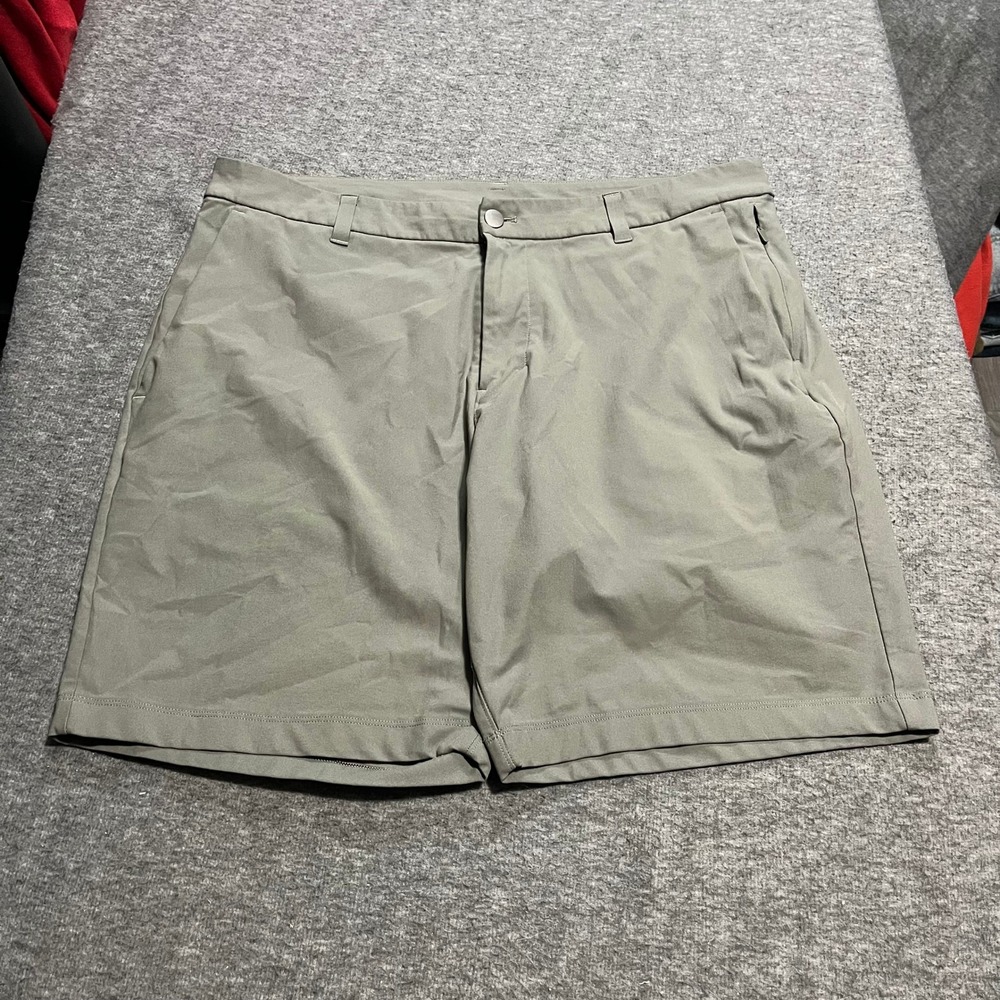 Lululemon Mens Commission Short 9 Classic Fit Sage Green Olive Size 36
